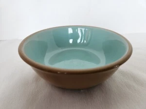 Vintage TST Chateau Buffet USA Cereal Soup Bowl Mint Green And Cinnamon Brown - Picture 1 of 3