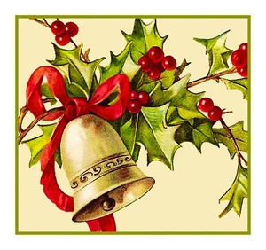 Vintage Christmas # 510 Holiday Decorated Bells Counted Cross Stitch Pattern - Picture 1 of 4
