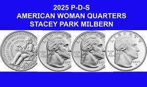 2025 P-D-S Stacey Park Milbern American Women Quarter 3-Coins 2025019 - Picture 1 of 4