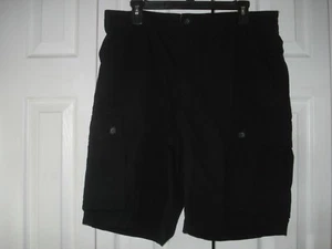 Mens Cargo Shorts Size 36 Black Outdoor Life - Picture 1 of 2
