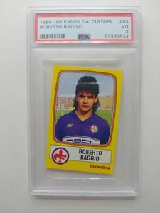 1985-86 Panini Calciatori Roberto Baggio Rookie Card #93 PSA 3 - Picture 1 of 2