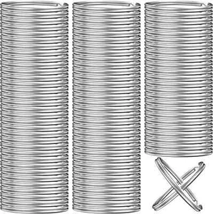 100PCS Portachiavi Bulk Split Portachiavi Anelli e Artigianato 1 Pollice (25Mm) - Foto 1 di 2