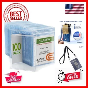 Flexible and Tear Resistant Vertical 4x6 Passport & Card Holders 4x6 Extra La... - Picture 1 of 7