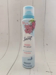 Secret Original Dry Spray Deodorant, Powder Fresh Scent, 4.1 fl oz, Exp 05-2026 - Picture 1 of 2