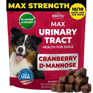 MAX Cranberry for Dog UTI Treatment - MAX Strength Cranberry for Dogs + D-Man... - Picture 1 of 7