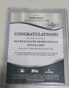 Reliquias de plata ganador de Topps 2023 Josh Bell #SSP-JP - Imagen 1 de 3