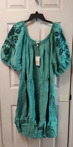 4X Vestido Knox Rose Para Mujer Manga 3/4 Bordado NUEVO Color: VERDE - Imagen 1 de 8