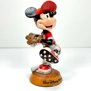 Walt Disney World Mickey Mouse spielt Baseball Krug Wackelkopf Figur 9 Zoll - Bild 1 von 8