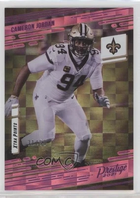 2021 Panini Prestige Xtra Points Premium Pink /50 Cameron Jordan #136 - Image 1 of 2