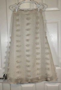 BOHME Skirt Women's Cream Straight Midi Skirt Women’s Small Boho Natural - Picture 1 of 4