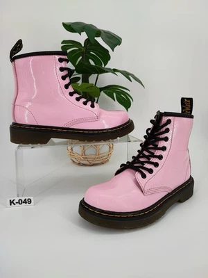 Dr. Martens Calzado Juvenil Niñas Cuero Rosa 1460 J Botas Talla 1 EE. UU. Foto 1 de 4