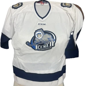 ECHL Evansville Icemen Blank Hockey Jersey Men’s Size XL CCM UHL Defunct - Bild 1 von 5