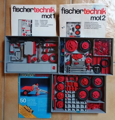Inside Top Condition: Fischertechnik Set 50 + MOT1 + MOT-2! - Image 1 of 4