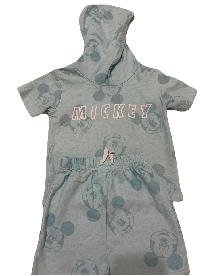 Disney Junior Mickey Mouse Niños 4T Conjunto Superior e Inferior 100% Algodón Gasa Foto 1 de 4