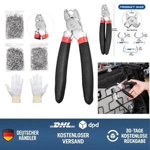 Hog Ring Zange Set 360 Stück für Polsterung Zaun Tierkäfige DIY rostfest A3 S... - Bild 1 von 10