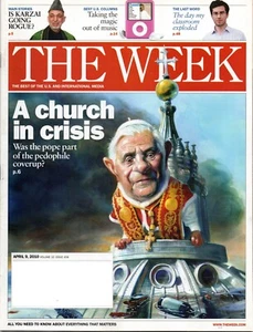 THE WEEK Magazine April 9 2010 Pope Benedict XVI Catholic Church Coverup Karzai - Imagen 1 de 1