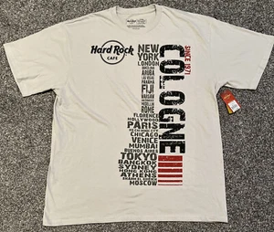 Hard Rock Cafe Cologne T-shirt NWT Size X-Large XL - Picture 1 of 4