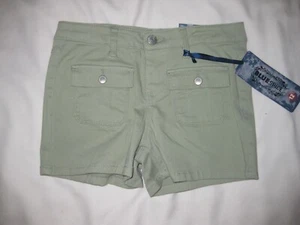 Blue Spice girls 12 pocket front cotton shorts green nwt tween - Picture 1 of 2