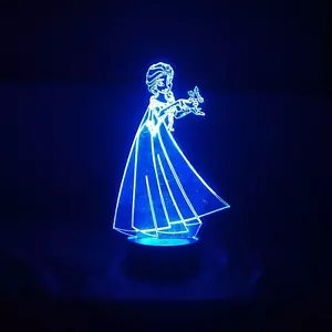 Lampara led rgb multicolor Elsa de Frozen - Bild 1 von 5