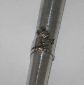 Walt Disney World Productions Mickey Mouse Sterling Silver Ring Sz 6 - Picture 1 of 6