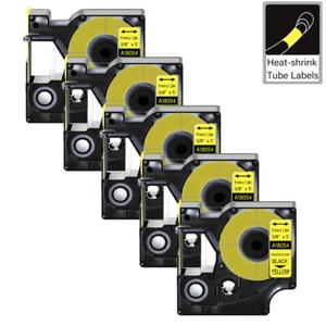 5PK Fits for DYMO Rhino 6000 Heat Shrink Tube 18054 Label Maker 3/8" for Cable - Picture 1 of 9