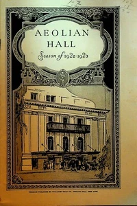 Programa de recitales de piano Ashley Pettis 11 de diciembre de 1922 Aeolian Hall - Imagen 1 de 11