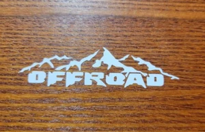 MOUNTAIN RANGE LANDSCAPE OFFROAD Vinyl Decal -Sticker for Car Truck - Picture 1 of 6