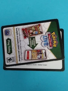 Pokémon 50x Stellar Crown TCG Live Code Cards - Fast FREE Shipping with Ebay Msg - Picture 1 of 1