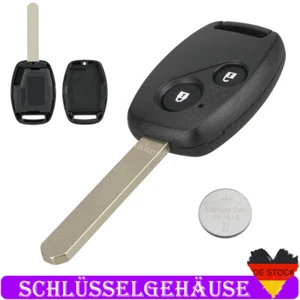 Funk Gehäuse Zünd Schlüssel Rohling HON66 für Honda Civic Accord Jazz 2 Tasten - Bild 1 von 8