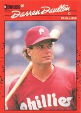 1990 Donruss Baseball Card Darren Daulton Philadelphia Phillies #194