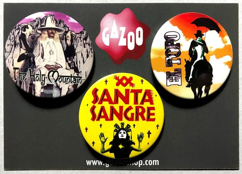 ALEJANDRO JODOROWSKY - Set of 3 Pin Badges (1.5"/38mm) The Holy Mountain - Image 1 of 1