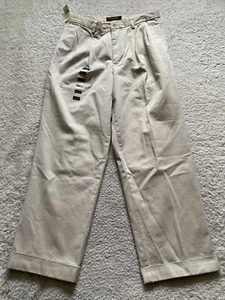 Banana Republic Men Smithfield Chino Twill Pants Beige Size 32 x 29 - Picture 1 of 10