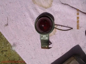 Harley Knucklehead Panhead Bullet Light Glass Marker Light Red RAT ROD - Picture 1 of 3