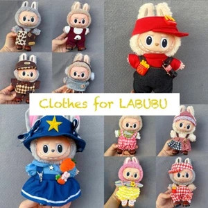 17 cm Labubu Clothes The Monsters Peluche Bambola Outfit Set Decorazione, Senza Bambola (1) - Foto 1 di 27
