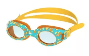 Speedo Junior Glide Print Swim Goggles Ages 6-14 - Orchard Orange - Picture 1 of 5