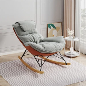 Moden Leisure Sofa Single Rocking Chair,Comfy Sofa Chair for Balcony Leisure - Picture 1 of 11