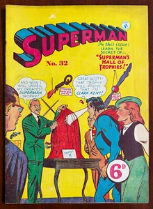 SUPERMAN #32 - CÓMICS DE ACCIÓN #164 - RARO DC & K.G. Murray edición Reino Unido 1952 - Imagen 1 de 5