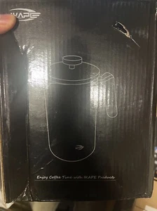 IKAPE French Press Coffee Maker, white 304 Stainless Steel Espresso Coffee & Tea - Picture 1 of 5