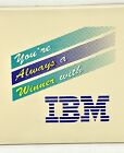 IBM vtg Luggage Baggage Briefcase Logo Tag - You're Always a Winner with