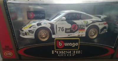 porsche gt3 cup maroc 2006 sc 1:18 Burago gold edtion nuova - Immagine 1 di 4