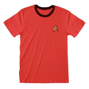 Star Trek T-Shirt Rot Unisex Red Uniform Ringer T-Shirt - Bild 1 von 36