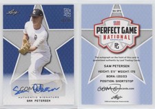 2020 Leaf Perfect Game National Showcase Blue /15 Sam Petersen #BA-SP3 Auto