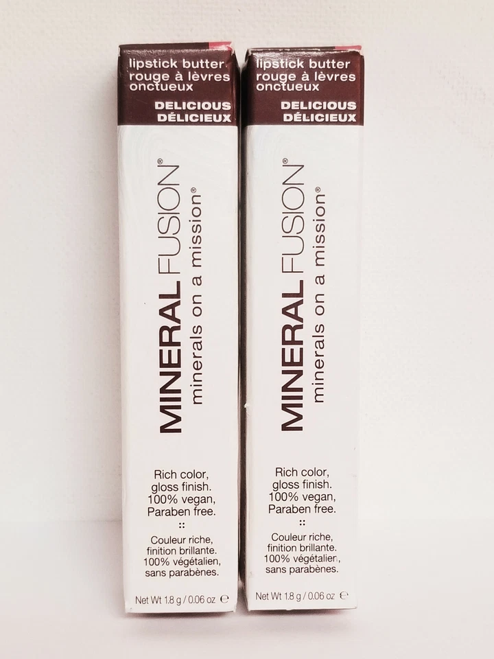 Mineral Fusion Lipstick Butter 0.06 Ounce Delicious 1 Count