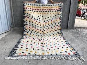Handmade Wool Rug, Handmade Moroccan rug, Azilal Hand knotted Tribal rug - Picture 1 of 5
