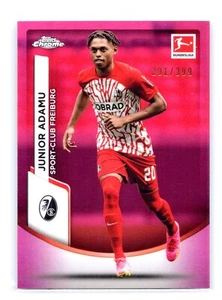 2024 Topps Chrome Bundesliga #40 Junior Adamu Magenta 291/399 Sport-Club - Bild 1 von 2