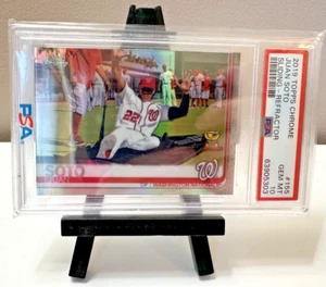 2019 Topps Chrome Juan Soto #155 Sliding Refractor PSA 10 SP Image Variation - Bild 1 von 2