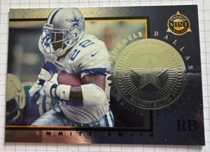 1997 Pinnacle Mint Collection NFL Emmitt Smith NFL Dallas Cowboys Silver Card 10 - Imagen 1 de 3