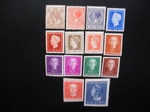 Netherlands 1939/49- Juliana, Wilhelmina- 14 Different Stamps MLH + MNH - Picture 1 of 6