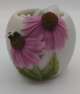 Ibus und Orchidee Design, Kornblume & Biene 4" Kerzenhalter. - Bild 1 von 9