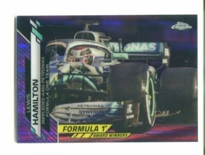 2020 Topps Chrome Formula 1 F1 LEWIS HAMILTON Purple Refractor #195 149/399 - Picture 1 of 2